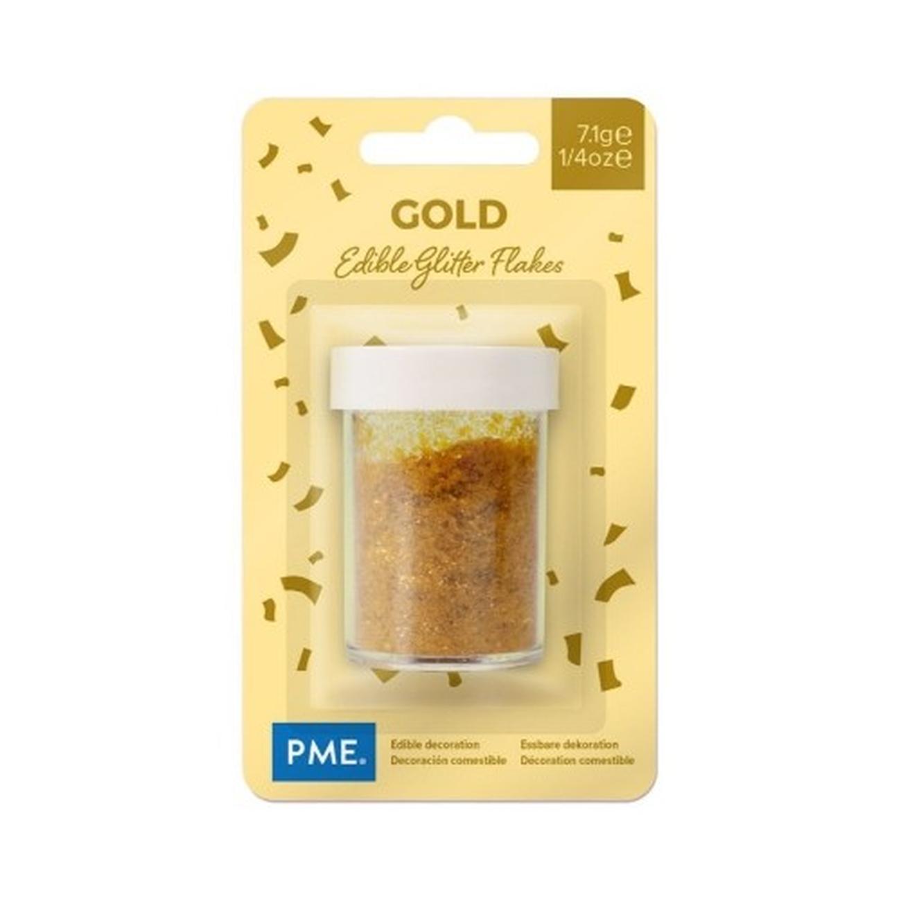 PME Edible Gold Glitter Flakes