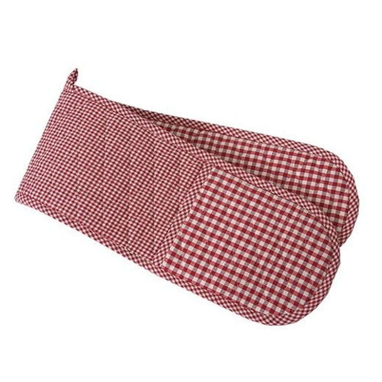 Walton & Co Auberge Red Double Oven Glove