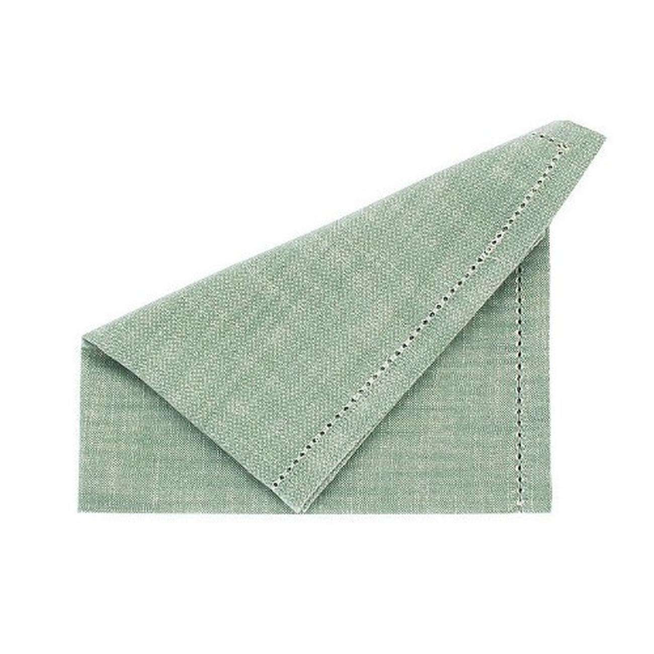 Walton & Co Chambray Napkins Moss Green Set of 4
