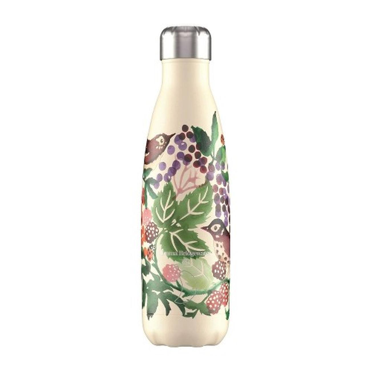 Gourde Isotherme Chilly's 500 Ml – Édition Emma Bridgewater – Motif Blackberry – Neuve