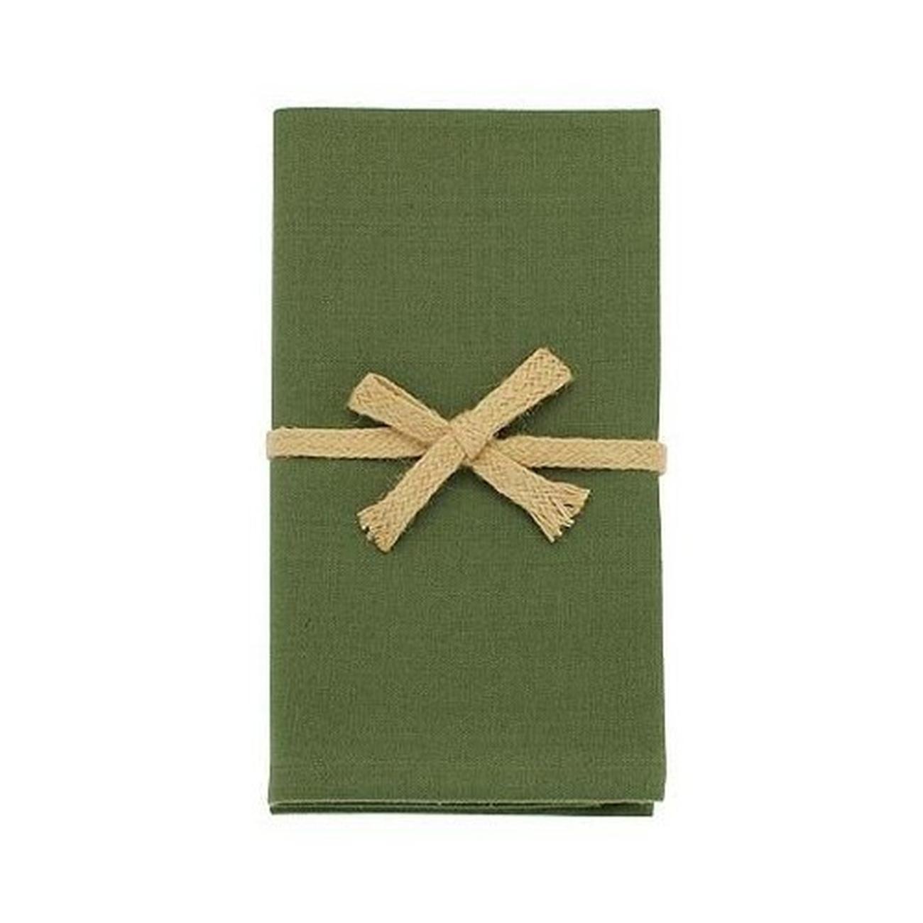 Walton & Co Cotton Napkins Olive Set of 4