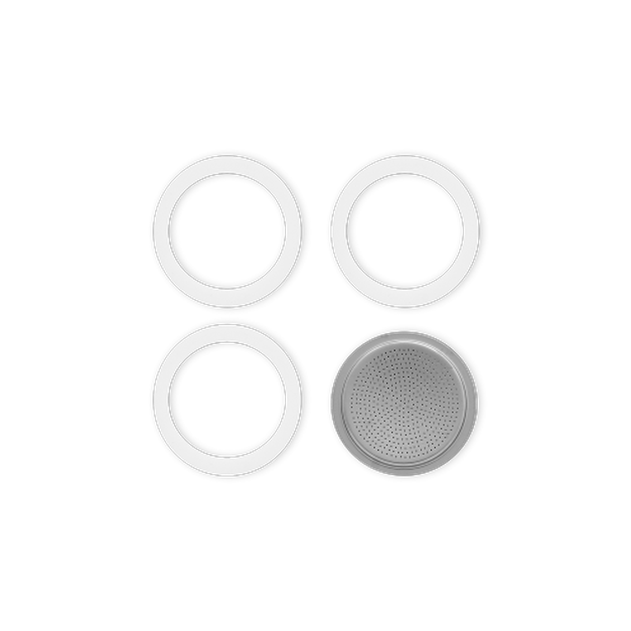 Bialetti Replacement Gaskets & Filter Holder 3/4 Cup