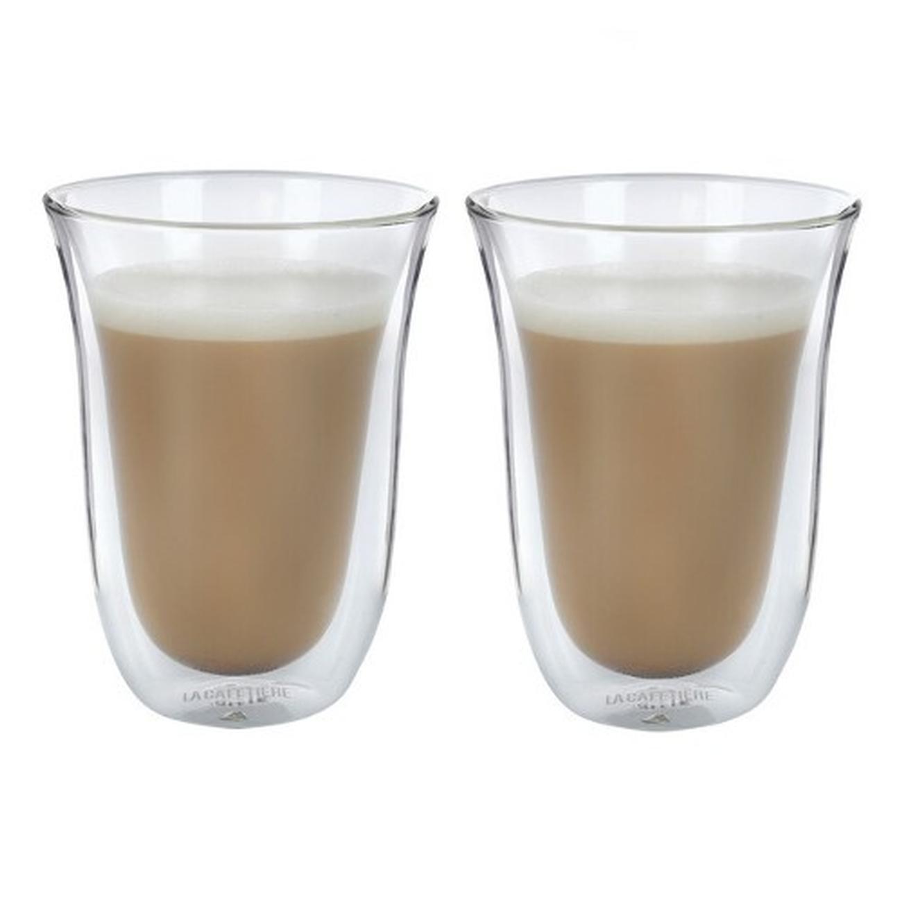 La Cafetière Jack Set Of 2 Double Walled Latte Glasses