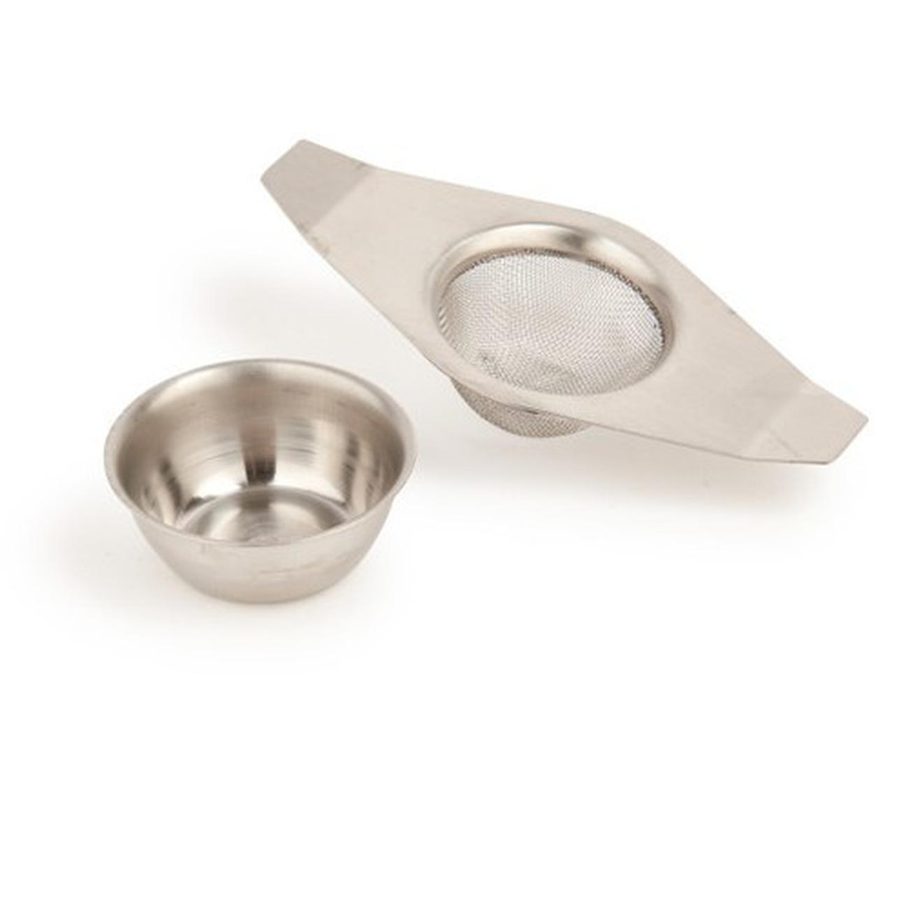 La Cafetiere Stainless Steel Tea Strainer & Drip Bowl