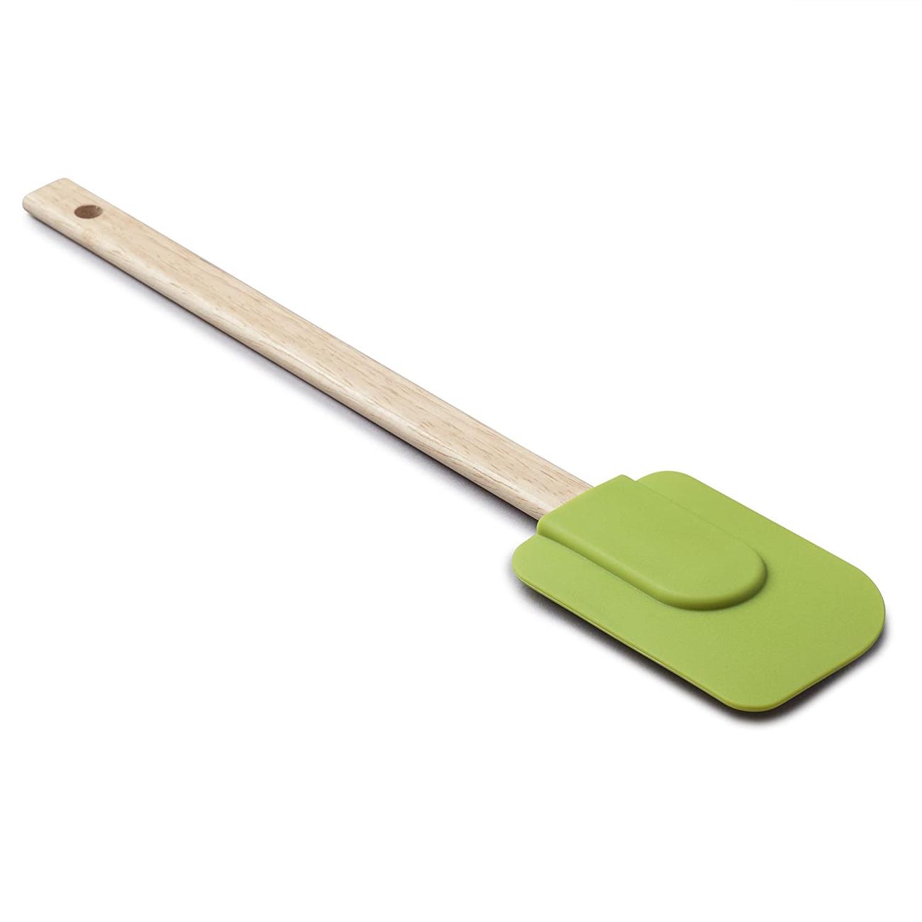 Zeal Silicone Spatula, Wooden Handle