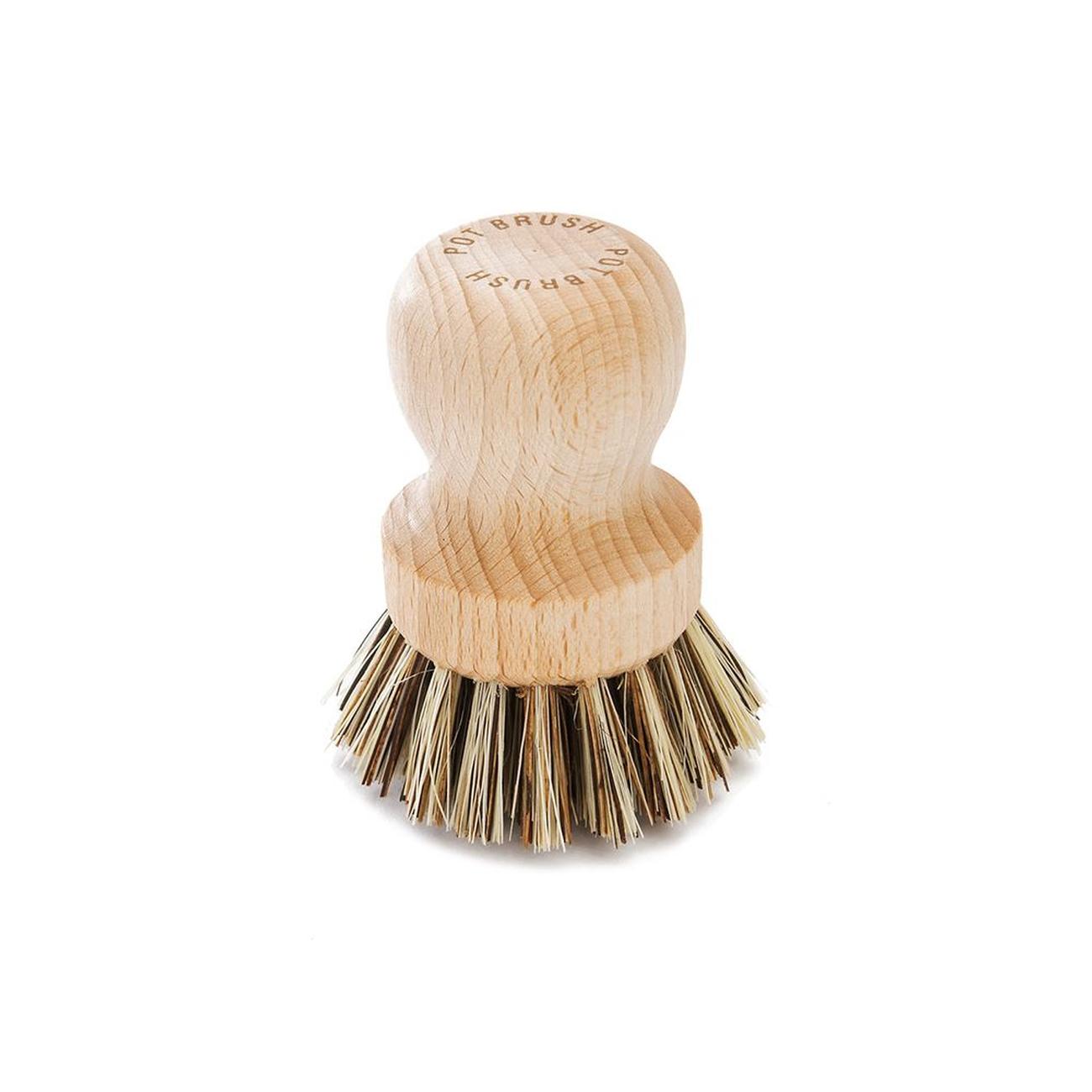 Pot Brush with Plant Fibre Bristles