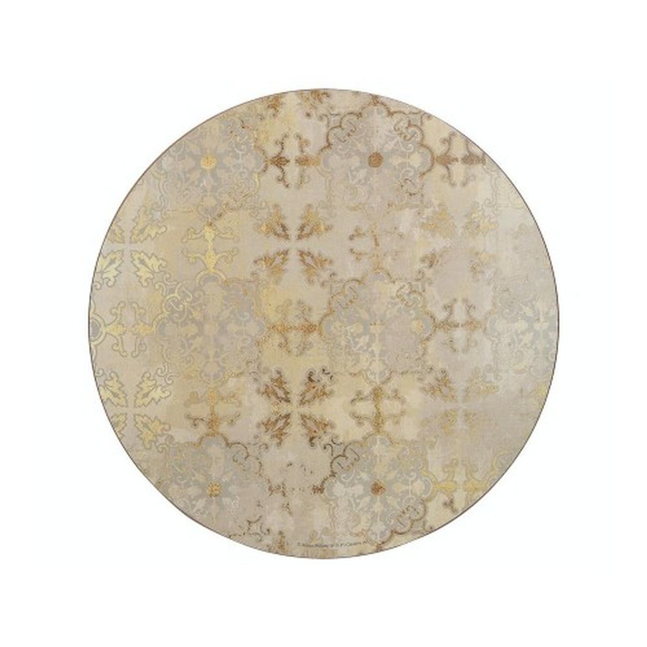 Creative Tops Gold Impressions Pack Of 4 Premium Round Placemats