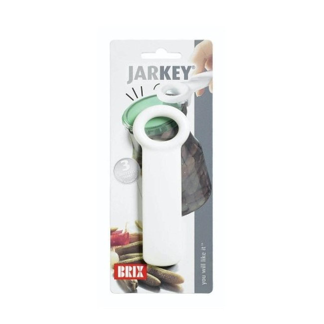 Kitchen Craft Lever Action JarKey Jar Opener White