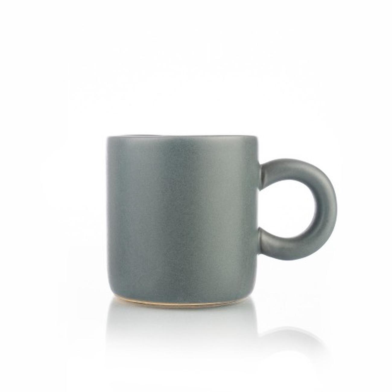 Siip Espresso Cup Matte Grey With Round Handle