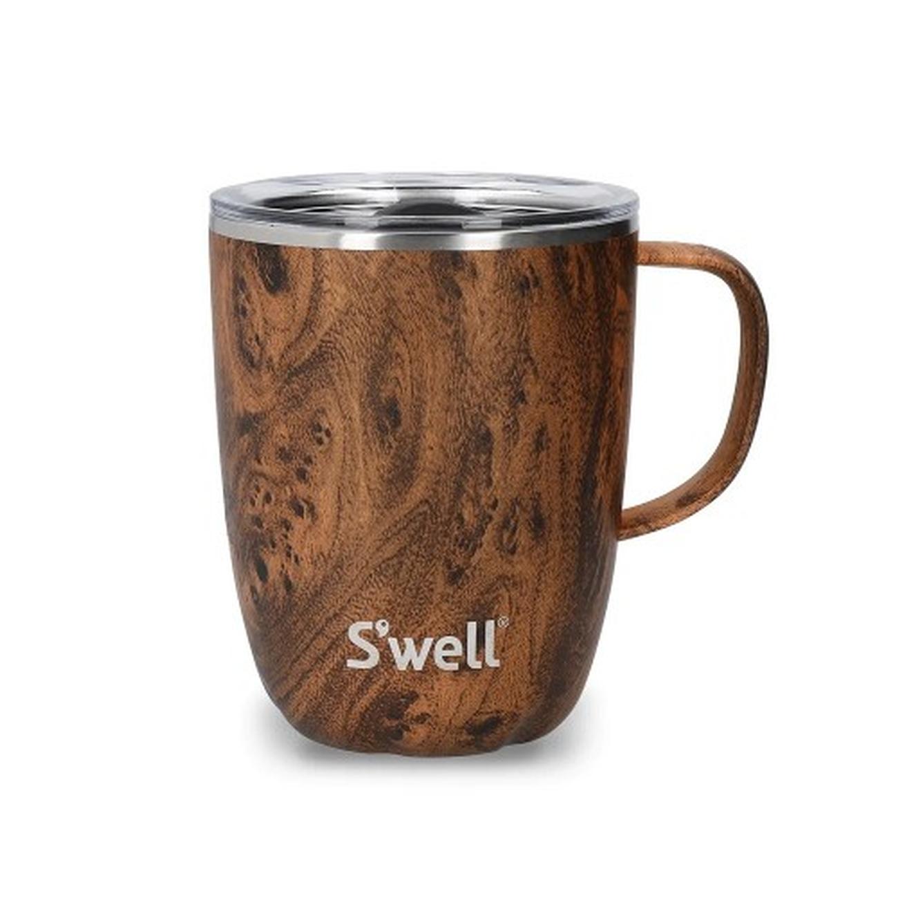S'well Teakwood Mug With Handle 350ml