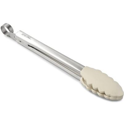 Zeal Silicone Kitchen Tongs Cream