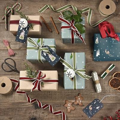 Sophie Allport Ribbon Leaf Green Stripe