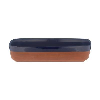 World Foods Terracotta Rectangular Dish Navy
