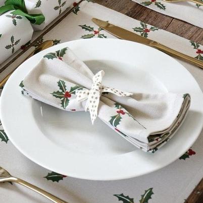 Sophie Allport Holly & Berry Napkins Set of 4