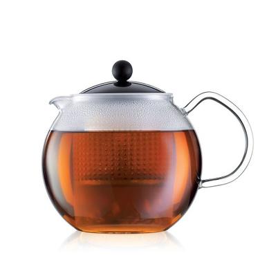 Bodum Assam Tea Press Glass Handle Black