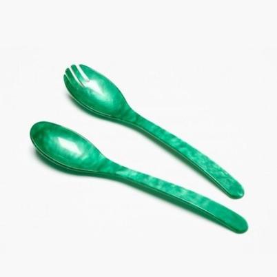 Heim Sohne Salad Server Set-Green