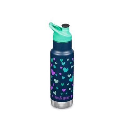 Klean Kanteen Insulated Kid Narrow Classic Sport Bottle 355ml- Navy Heart