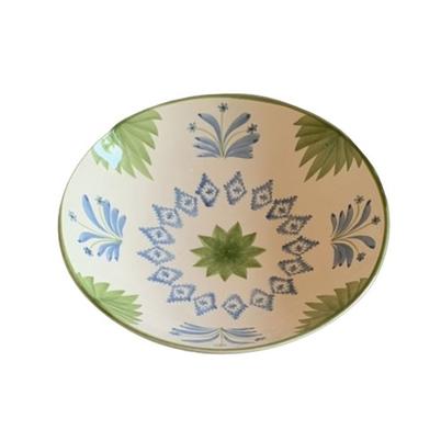Acquerello Green & Blue Print Salad Bowl