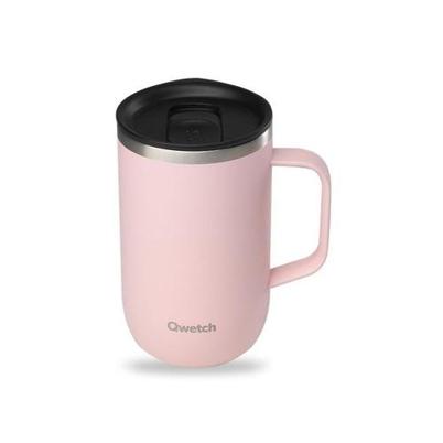 Qwetch Insulated Mug with Filter Pastel Pink 470ml