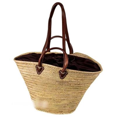 Beach Basket Brown Lining