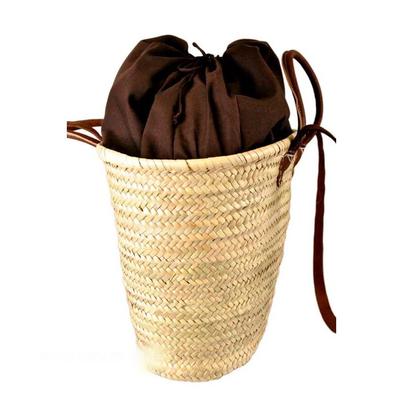 Beach Basket Brown Lining