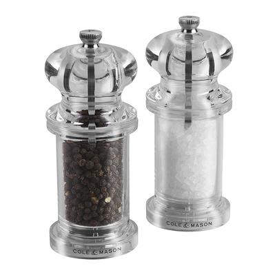 Cole & Mason 505 Acrylic Precision Salt & Pepper Mill Gift Set 140MM