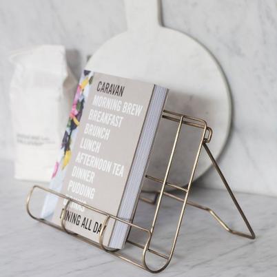 Brompton Antique Brass Cookbook Stand
