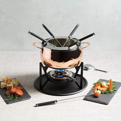 Artesa Copper Effect Fondue Set