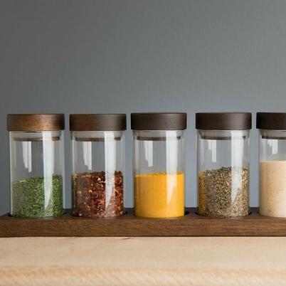 Artisan Street 6 Spice Jars & Board