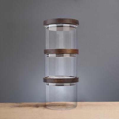 Artisan Street Stacking Storage Jars Set of 3