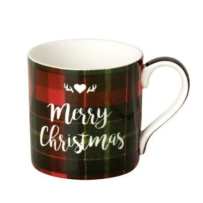 IHR Christmas Mug Tartan Red