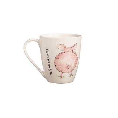 Price & Kensington Back to Front Pig Fine China Mug