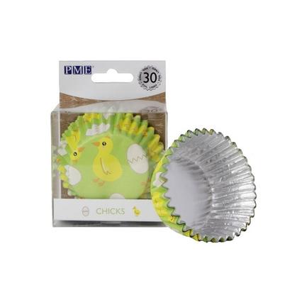 PME 30 Easter Chicks Foil Cupcake Cases