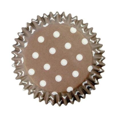 PME 60 Standard Baking Cases Brown Polka Dot