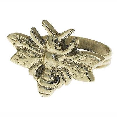 Bee Napkin Ring Gold