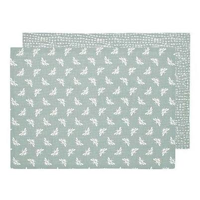 Walton & Co Bee Placemat Moss 2pc