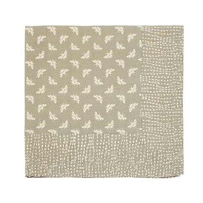 Walton & Co Bee Square Tablecloth Natural 100cm