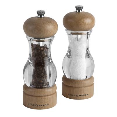 Cole & Mason Precision 105 Acrylic & Beech Salt & Pepper Mill Gift Set