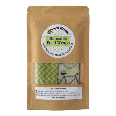 Bee's Knees Reusable Food Wraps Pack of 2
