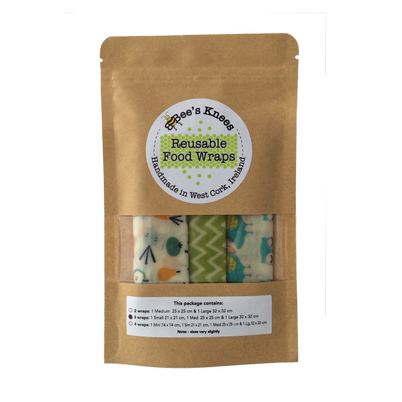 Bee's Knees Reusable Food Wraps Pack of 3