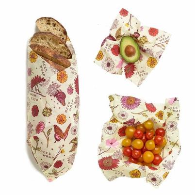 Bee's Wrap Meadow Magic 3 Assorted Vegan Wraps