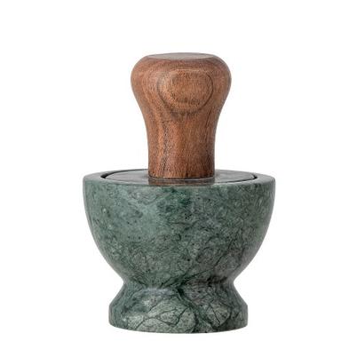 Banou Mortar & Pestle Green Marble