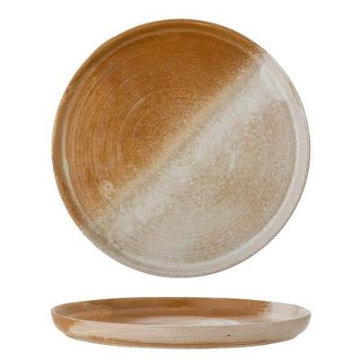 Dahlia Serving Plate Brown