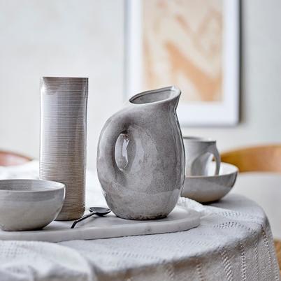Taupe Stoneware Jug Grey