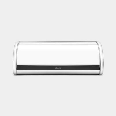Brabantia Roll Top Bread Bin Brilliant Steel