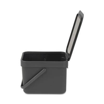 Brabantia Sort & Go Waste Bin 6L Grey
