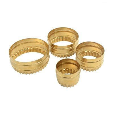 Eddingtons Brass Round Fluted Cutter 4pc