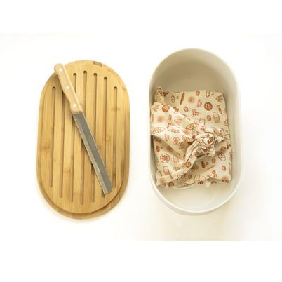 Pebbly 4-in-1 Bread Box Set Cream