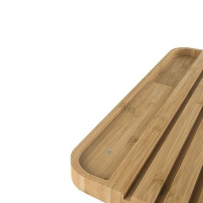 Pebbly Bamboo Bread Board & Knife Set Large