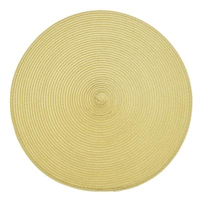 Walton & Co Circular Ribbed Placemat Saffron